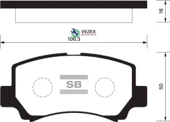 ������� ��������� Suzuki Wagon R PLUS -00 ������. Sangsin Brake SP2021 SP2021 ����