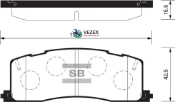 ������� ��������� �������� Toyota Previa 2.4i 4WD 90-00 SP2036 Sangsin Brake SP2036 SP2036 ����