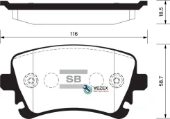 ������� ��������� AUDI/VW A4/A6/A8/Multivan/Transporter V/Phaeton 03- ����. Sangsin Brake SP2112R SP2112R ����