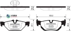 ������� �������� ������! BMW E81/E87 2.5i/3.0i/1.8D/2.0D/2.3D 07 SP2158 Sangsin Brake SP2158 SP2158 ����