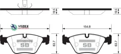 ������� �������� ��������! BMW E39 2.0i-2.8i/2.5TDi 95-96 SP2171 Sangsin Brake SP2171 SP2171 ����