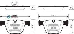 ������� ��������� ������ Sangsin Brake SP2164 SP2164 ����