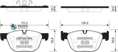 ������� ��������� �������� Sangsin Brake SP2172 SP2172 ����