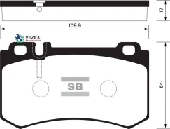 ������� ��������� MB W221/C216/C219 -13 ����. Sangsin Brake SP2188 SP2188 ����