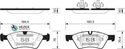 ������� �������� ��������! MB W164/W251 3.5-3.0DCi 05 SP2189 Sangsin Brake SP2189 SP2189 ����