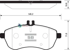 ������� ��������� MB W204 07- Sangsin Brake SP2284 SP2284 ����