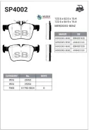 ������� ��������� (Brake Pads and Shoes) Sangsin Brake SP4002 SP4002 ����