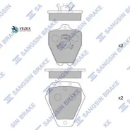 ������� ��������� AUDI A4 S4 Quattro 97-01 Sangsin Brake SP4048 SP4048 ����