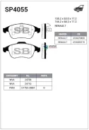 ������� ��������� (Brake Pads and Shoes) Sangsin Brake SP4055 SP4055 ����