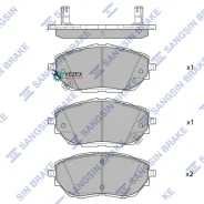 ������� ��������� Toyota C-HR 18- �����. Sangsin Brake SP4213A SP4213A ����