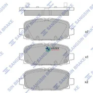 ������� ����. �������� Hi-Q JEEP Compass 18 (D2081) Sangsin Brake SP4283 SP4283 ����