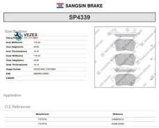 ������� ��������� Sangsin Brake SP4339 SP4339 ����