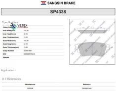 ������� ��������� Sangsin Brake SP4338 SP4338 ����
