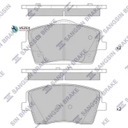 ������� ��������� Geely Tugella 20-/Volvo XC40 17- �������� Sangsin Brake SP4357 SP4357 ����