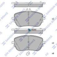 ������� ��������� �������� ��������! MB W177/W247/X118/C118 04 SP4498 Sangsin Brake SP4498 SP4498 ����