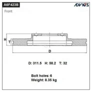 ���� ��������� ���. advics A6F423B A6F423B ����