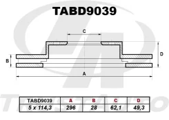 ��������� ���� (TA) TABD9039 TABD9039 ����