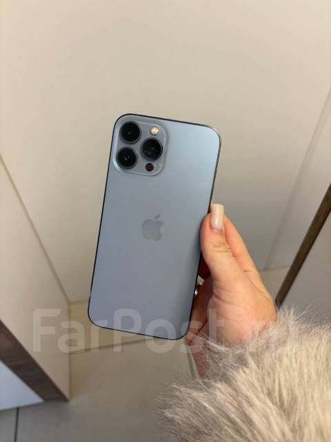 Продам iPhone 13 Pro Max 256gb, 6.70", синий, б/у, в наличии. Цена: 42 ...