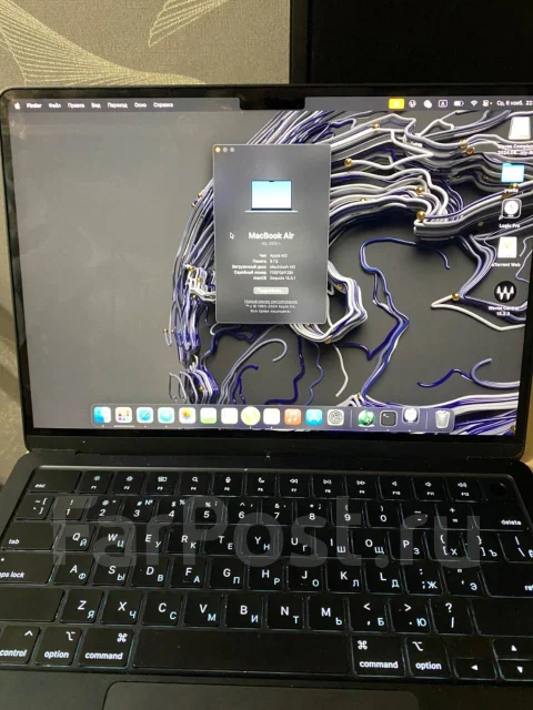 Apple MacBook Air 13 2022. 13.6", ��� 8 ��, ���� 256���, WiFi: 1, Bluetooth: 1, ����������� �� 12��. ����