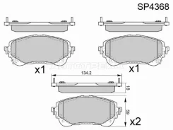������� ��������� HI-Q/Sangsin Brake SP4368, �������� SP4368 ����