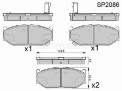 ������� ��������� HI-Q/Sangsin Brake SP2086, �������� SP2086 ����