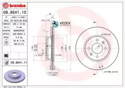 ���� ��������� HYUN/KIA GETZ -09 �����. Brembo 09954110 09954110 ����