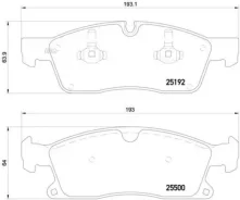 ������� ��������� �������� MB: GL-Class 12-, M-Class 11- Brembo P50109 P50109 ����