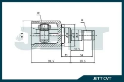 ���� ���������� JETT V40-4068 JETT V404068 V404068 ����