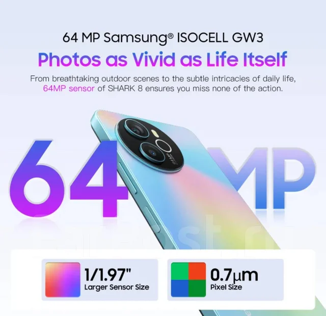 Blackview Shark 8. �����, 128 ��, �����, 3G, 4G LTE, NFC ����