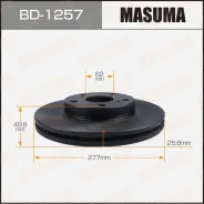 ���� ��������� Masuma (�������� 2��) front BD-1257 43512-02330 ����