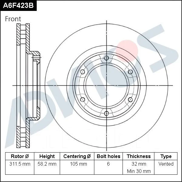 ���� ��������� �������� Advics A6F423B 43512-60090 ����