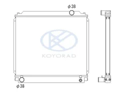 �������� ��������� Koyorad Toyota DYNA 15B-F BU202 BU212 BU222 [16400-58460] 485*578*32 MT AA 1640015540 ����