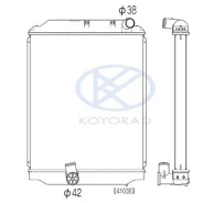 �������� ��������� Koyorad Toyota Toyoace BU301 BU306 4B [16400-58640] 545*490*48 MT PA 1640058640 ����