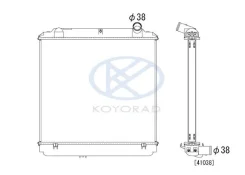 �������� ��������� Toyota DYNA BU102 15B-F [16400-58430] 470*523*36 MT PA 1640058430 ����