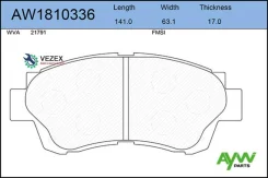 ������� ��������� �������� Toyota Camry(V20) 01/Celica(T20) 99/Lexus ES300 97 Aywiparts AW1810336 AW1810336 ����