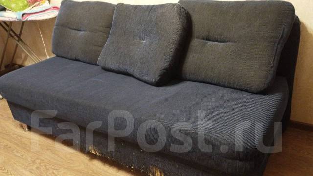 Продам диван кровать, еврокнижка, ткань, поролон, съемные подушки, ящик ...