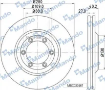 ���� ��������� �������� ��� 241*19*48 ������������� Hyundai MBC030168 ����