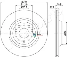 ���� ��������� AUDI A3/Skoda Superb/VW GOLF VI/Passat ������ D 310��. Japanparts DP0903 DP0903 ����