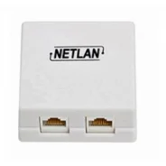 ������� ��������� ������������ RJ45 (8P8C) Netlan ���. 5e ������� EC-UWO-2-UD2-WT ����