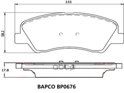 ������� ��������� Hyundai/KIA Accent IV/Solaris IV/RIO IV 17- �����. Bapco ���. BP0676 BP0676 ����