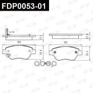 ������� ��������� Vauxhall Corsa 1.2L 2011.08-2014.08 �����. ����� Ceramic FAP FAP ���. FDP005301 FDP005301 ����