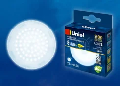 ����� ������������ GX53 "��������" 8W �������. 6500K. Uniel UL-00005312 ����