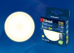 ����� ������������ GX53 "��������" 8W �������. 3000K. Uniel UL-00001672 ����