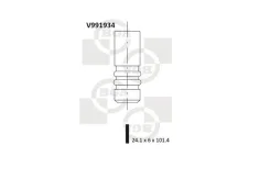 ������ ��������� 24.1x6x101.3 Ford Fiesta/Focus/Fusion 1.4i/1.6i 16V 99 Bga V991934 V991934 ����