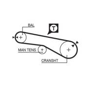 ������ ��� Hyundai Lantra 1.6, 1.8 90-95, Santamo 2.0 99-, Sonata 2.0 16V 93-98/ Mitsubishi Galant, Lancer, Outlander 03- 77065�1/ 2 HSN Gates 5257XS...