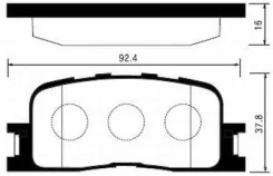 ������� ��������� Toyota Camry (_V30_) 2.4/3.0 0104/Highlander 0007 ������ SP2038 Sangsin Brake SP2038 SP2038 ����