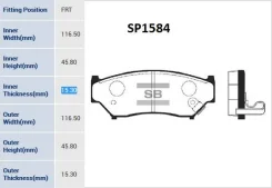 ������� ��������� �������� Sangsin Brake SP1584 SP1584 ����