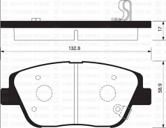 ������� ��������! �������� Hyundai Sonata V2.0CRDi 09 SP1398SNS Sangsin Brake SP1398 SP1398 ����