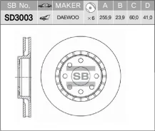 ���� ���������, �������� Sangsin Brake SD3003 SD3003 ����