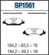 ������� �������� ��������! Chevrolet Tahoe, Cadillac Escalade, Ssung Yong Musso SP1561 Sangsin Brake SP1561 SP1561 ����